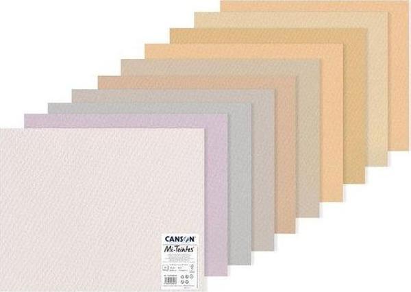 Canson Manipack 10lu Mi-Teintes 50 x 65 Fon Kartonu Pastel Renkler - 31032S137 - Image 1