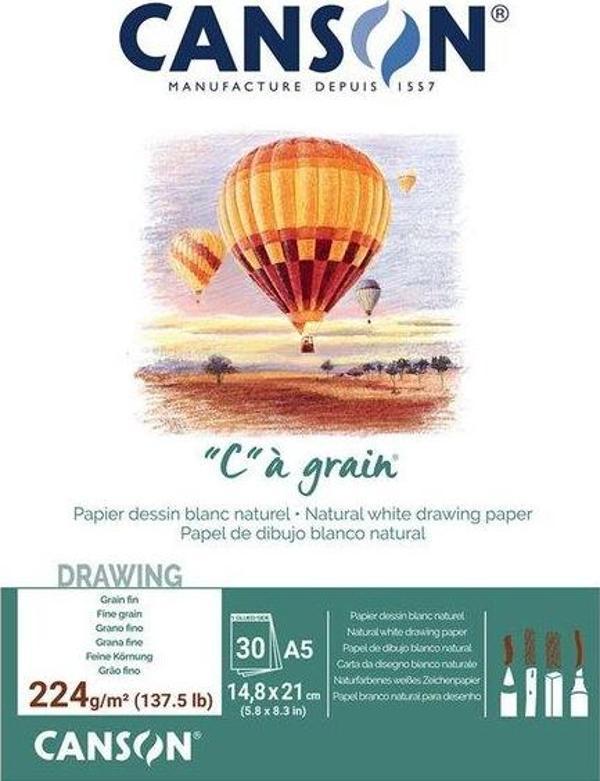 Canson Grain A5 Yapışkanlı Eskiz Blok - 400060620 - Image 1