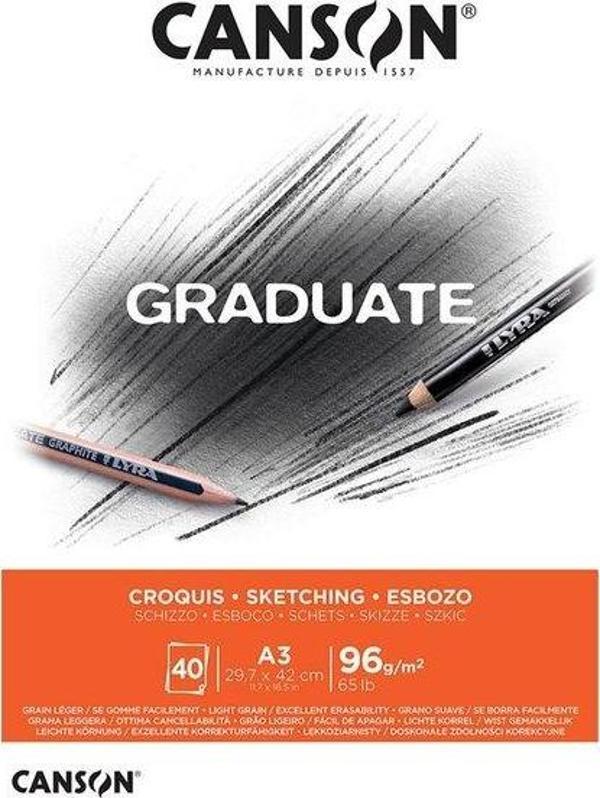 Canson Graduate A3 Çok Amaçlı Blok Sketch - 400110363 - Image 1