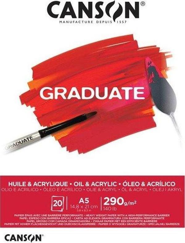 Canson Graduate A5 Yağlı Boya ve Akrilik Blok - 400110379 - Image 1