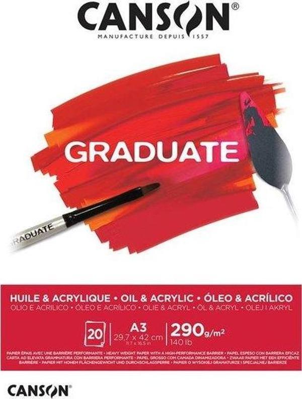 Canson Graduate A3 Yağlı Boya ve Akrilik Blok - 400110381 - Image 1