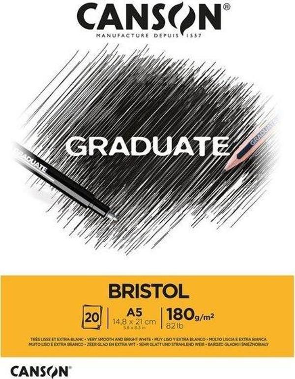 Canson Graduate A5 Bristol Blok - 400110382 - Image 1