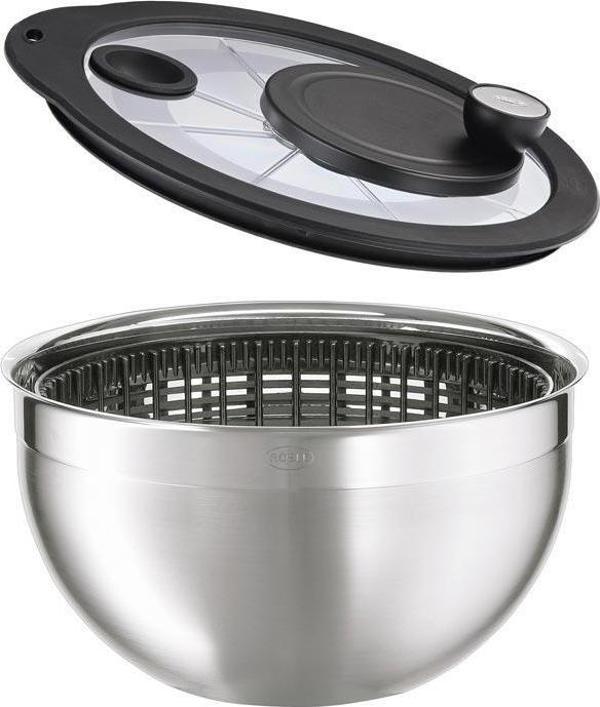 Salata Kurutucu Cam Kapaklı 24 cm - Image 1