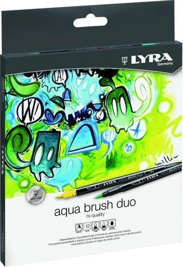 Lyra Aqua Brush Duo Askılı Paket 12'li L6521120 - Image 1