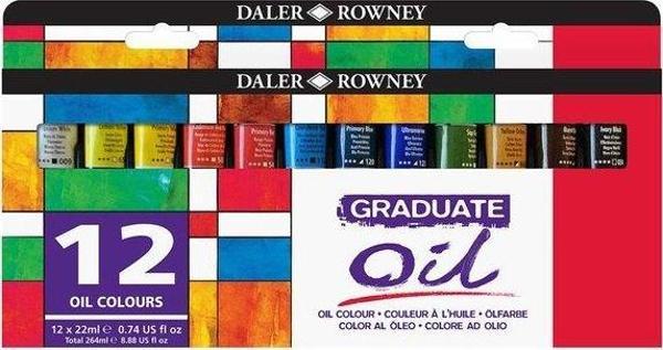 Daler Rowney Graduate 22mlx12 Tüp Karton Kutu Set 117522012 - Image 1