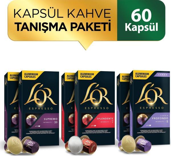 L'or Nespresso Uyumlu Kapsül Avantaj Paketi (L'or Supremo + L'or Splendente + L'or Lungo) X 2 - Image 1