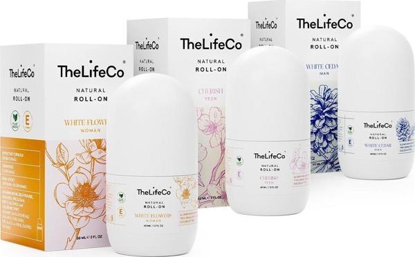TheLifeCo Doğal Roll-on Deodorant Cherish 60ml + White Cedar 60ml + White Flowers 60ml - Image 1