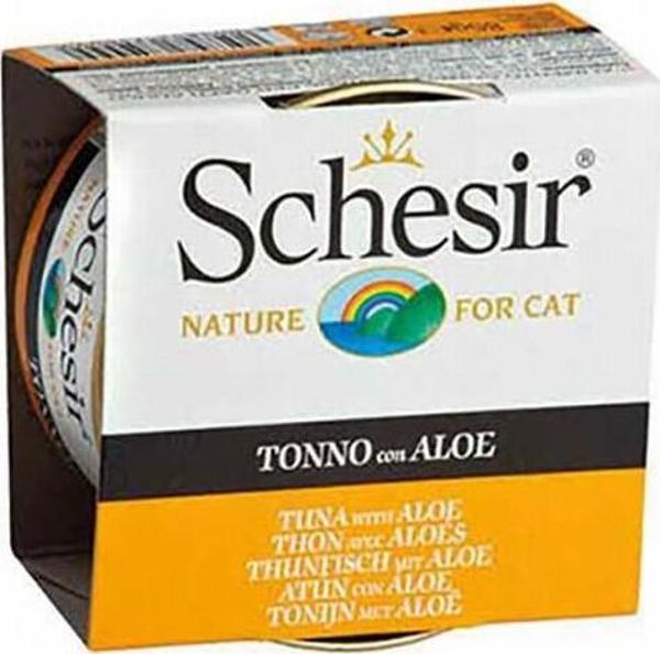 Schesir Ton Balıklı ve Aloe Veralı Jelly Yetişkin Kedi Konservesi 6 Adet 85 Gr - Image 1