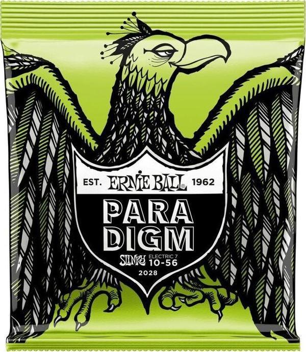 ERNIE BALL P02028 Paradigm 7 telli Regular Slinky 10-56 Elektro Gitar Tel Seti - Image 1
