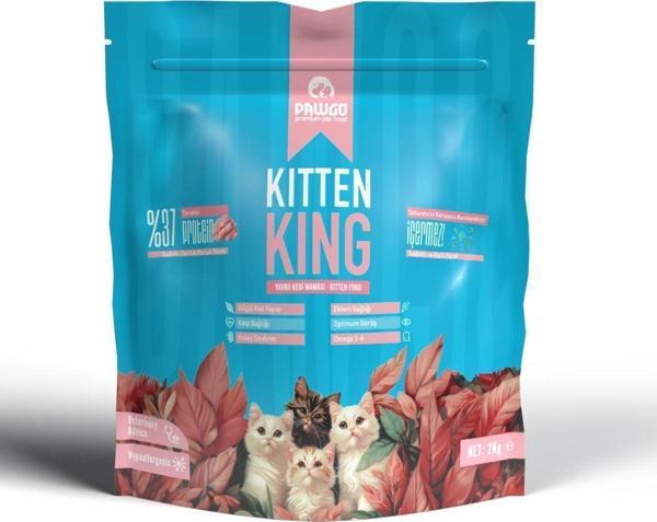 PAWGO Kitten King 2 Kg Hypoallergenic Tavuk Etli Premium Yavru Kedi Maması - Image 1
