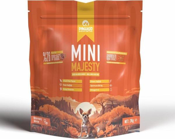 PAWGO Mini Majesty 2 Kg Küçük Irk Kuzu Etli Premium Yetişkin Köpek Maması - Image 1