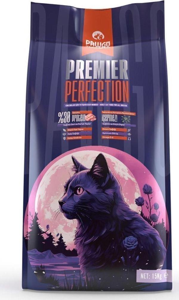 PAWGO Premier Perfection Tavuk Etli Hypoallergenic Premium Kedi Maması 15 Kg-düşük Tahıllı - Image 1