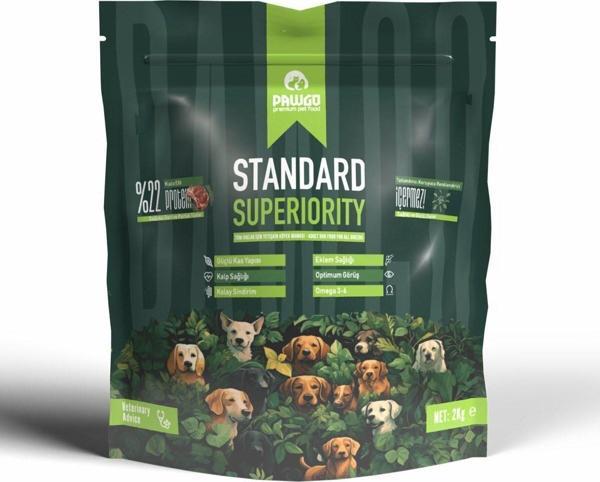 PAWGO Standard Superiority 2 Kg Kuzu Etli Yetişkin Köpek Maması - Image 1