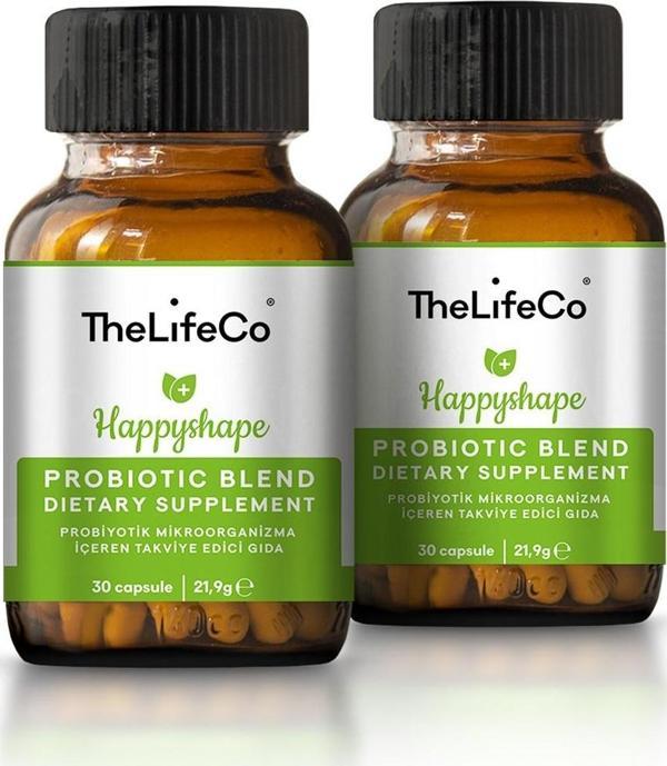 TheLifeCo Happyshape Probiyotik Mikroorganizma İçeren Takviye Edici Gıda - Fit&Slim x2 - Image 1