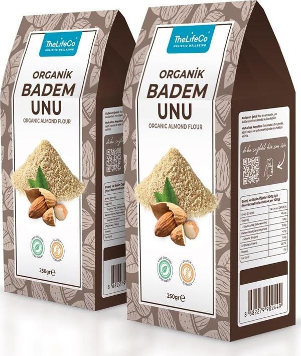 TheLifeCo Organik Badem Unu 250 gr x 2 - Image 1