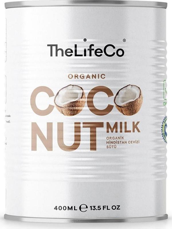 TheLifeCo Organik Hindistan Cevizi Sütü 400 ml - Image 1