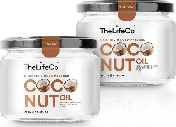 TheLifeCo Organik Hindistan Cevizi Yağı 250 ml  x 2 - Image 1