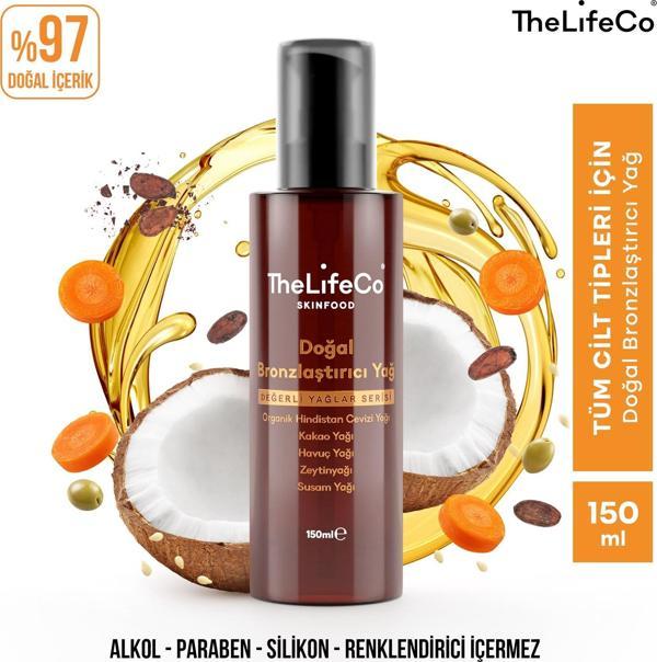 TheLifeCo SkinFood Değerli Yağlar Serisi Doğal Bronzlaştırıcı Yağ 150 ml - Image 1