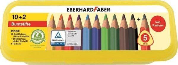 Eberhardfaber Jumbo Boyama Kalemi 10+2 Plastik Kutulu Set - Image 1