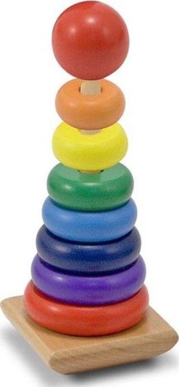 Melissa & Doug Ahşap Gökkuşağı Kule - Image 1