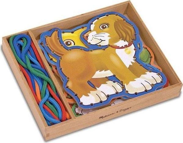 Melissa & Doug Ahşap İp Geçirme - Evcil Hayvanlar - Image 1