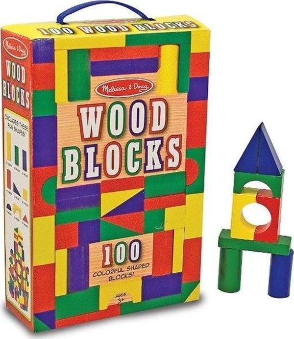 Melissa & Doug Ahşap Blok Seti - 100 Parça - Image 1