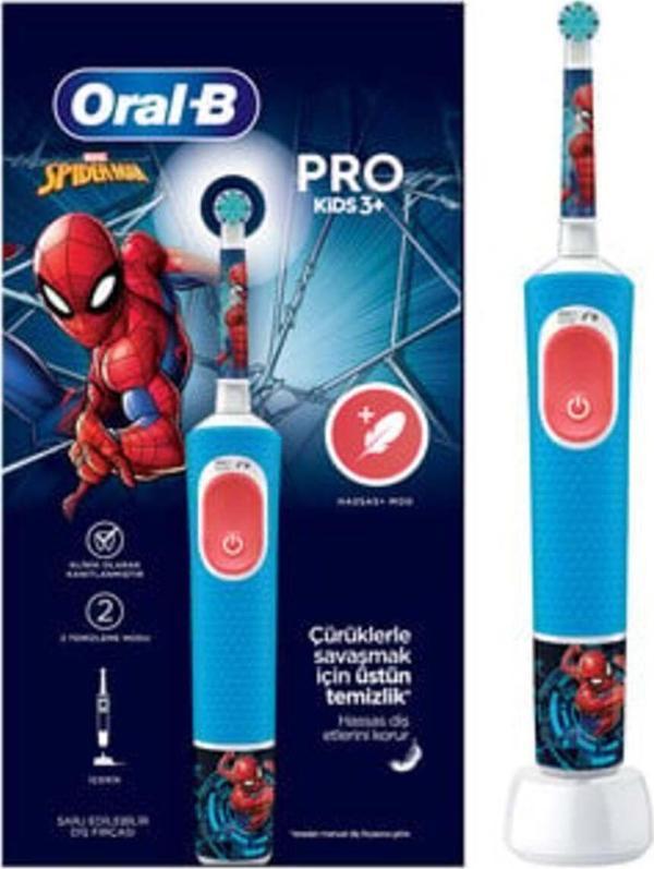 Oral-B Şarjlı Diş Fırçası Vitality Pro Çocuk Spiderman ( 1 ADET ) - Image 1
