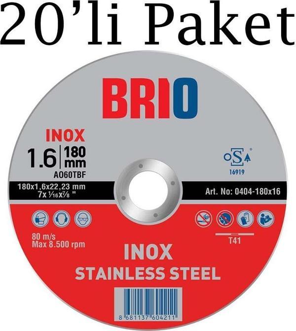 Brio Kesme Tası 180X16 Inox 20'li - Image 1