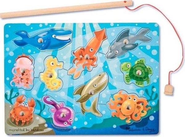 Melissa & Doug Ahşap Mıknatıslı Balık Tutma - Image 1