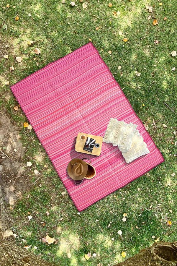 Katlanabilir Plaj Kamp Piknik Bahçe Balkon Teras Hasır Halı Mat Savan Kilim Karavan Halısı - Image 1