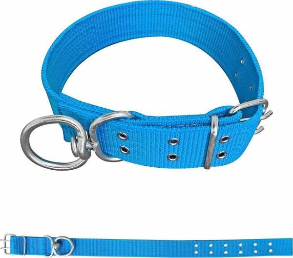 Savex Dokuma Köpek Boyun Tasması Mavi 5*80 cm - Image 1