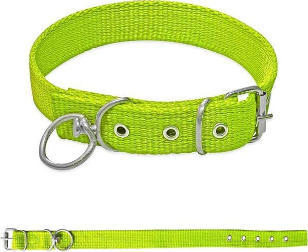 Savex Dokuma Köpek Boyun Tasması Yeşil 3*60 cm - Image 1