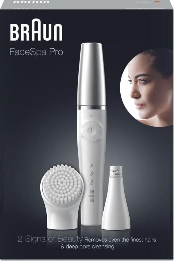Braun Islak Kuru Şarjlı Facespa Pro 910 2in 1 Yüz Epilatörü - Image 1