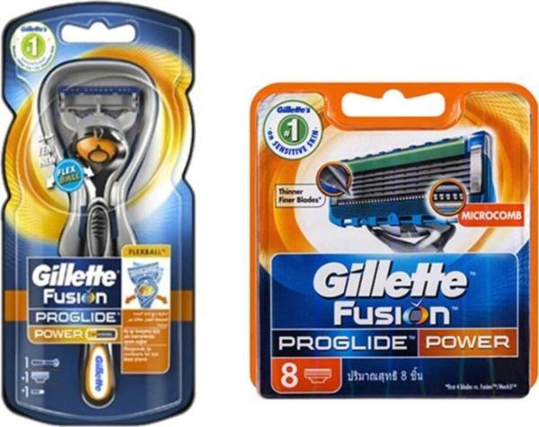 Gillette Fusion Proglide Flexball Power 1up Makine+8 Başlık - Image 1