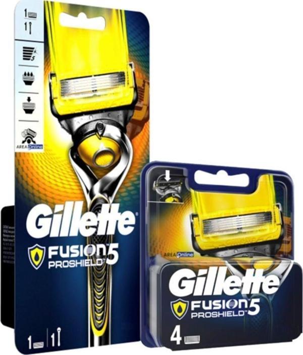 Gillette Proshield 1 Yedekli Makine Ve 4 Yedekli Bıçağı - Image 1
