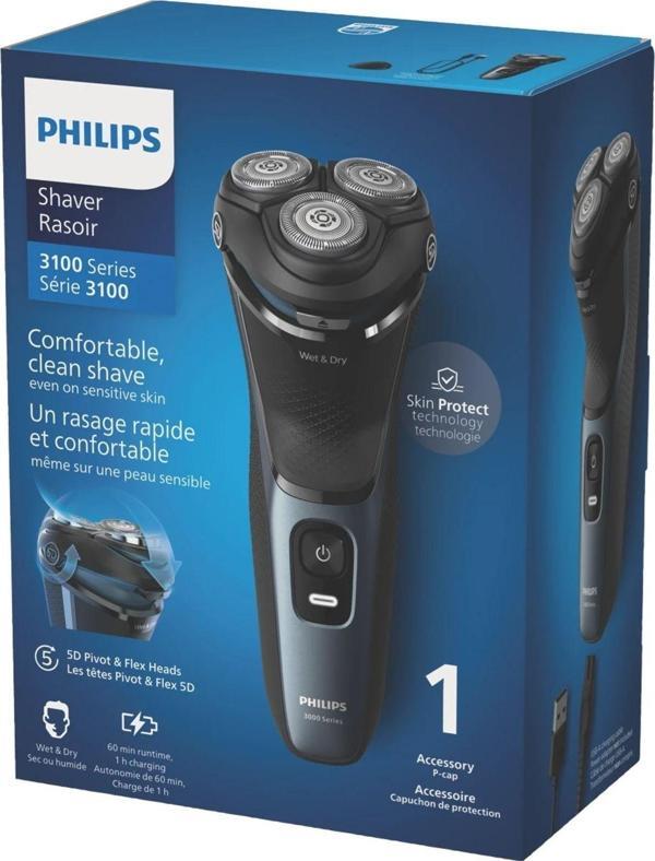 Philips Güçlü PowerCut Bıçaklar, 5D Dönen ve Esneyen Başlıklar İle Hassas Kullanım Sakal Traş Makinesi - Image 1