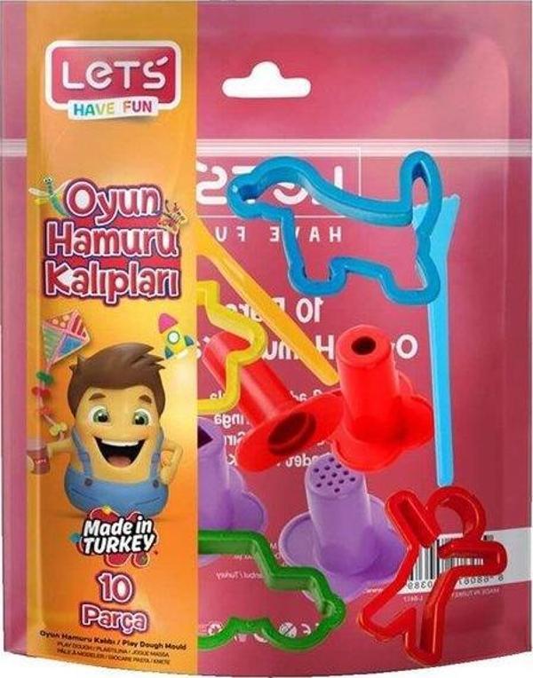 Lets 10 Parça Oyun Hamuru Kalıpları L8417 - Image 1