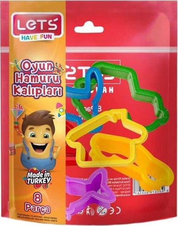 Lets 8 Parça Oyun Hamuru Kalıpları L8411 - Image 1