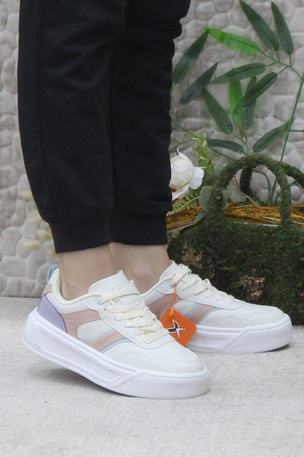 Kinetix Adexa Pu W Bej Hafif Rahat  Ürün Sneaker Kadın Ayakkabı - Image 1