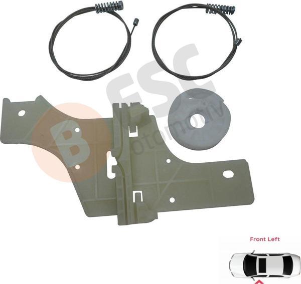 Peugeot 508 MK1 W23  8D 8E 2010-2018 4/5 Kapı 9221GY İçin Elektrikli Ön Sol Cam Kriko Tamir Seti - Image 1