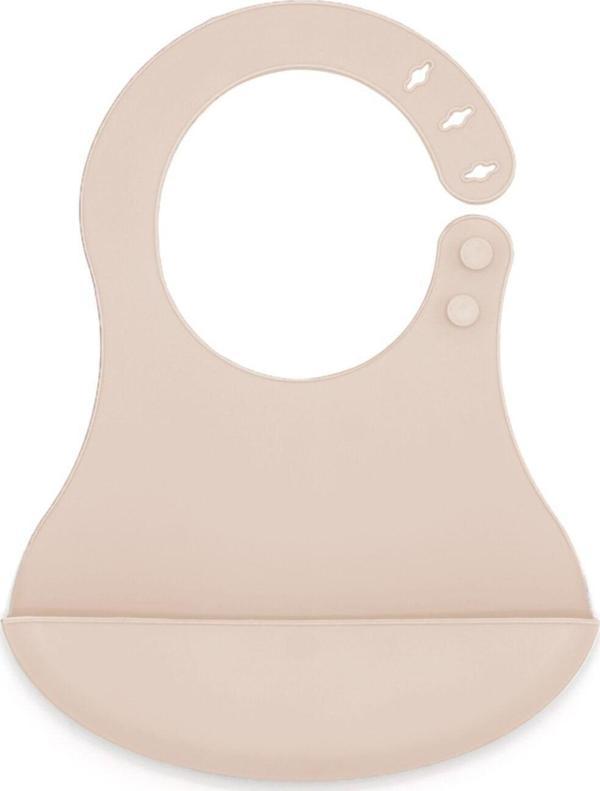 Babyjem Mini Silikon Önlük Ekru - Image 1