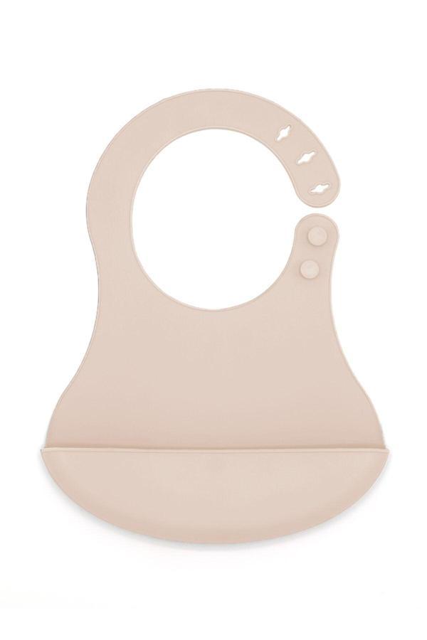 Babyjem Mini Silikon Önlük Ekru - Image 1