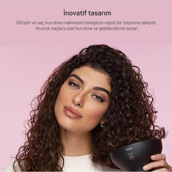Arzum Bukleli Kıvırcık Saçlar İçin Fön Makinesi Saç Kurutma Ve Şekil Verme Seramik 2 Hız veSıcaklık Ar5086 - Image 1