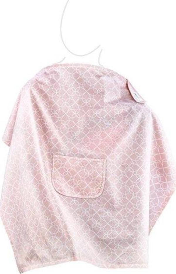 Babyjem Cepli Emzirme Önlüğü  Yonca Pembe - Image 1