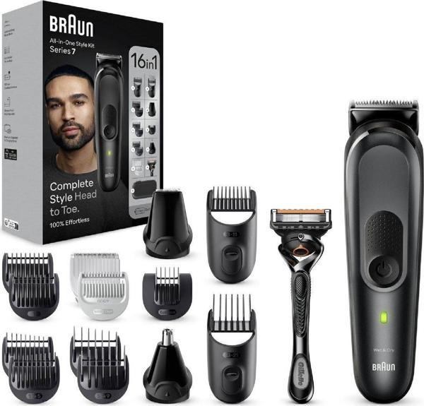 Braun 16 in 1 AutoSense Teknolojisi, Kolay Kullanım Erkek Bakım Seti + Seyahat Çantası - Image 1