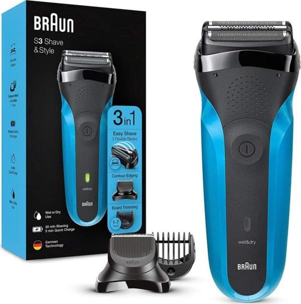 Braun 3 Serisi 310 Bt Sakal Şekilendirici, Kablosuz Ve Islak & Kuru Kullanım Tıraş Makinesi - Image 1