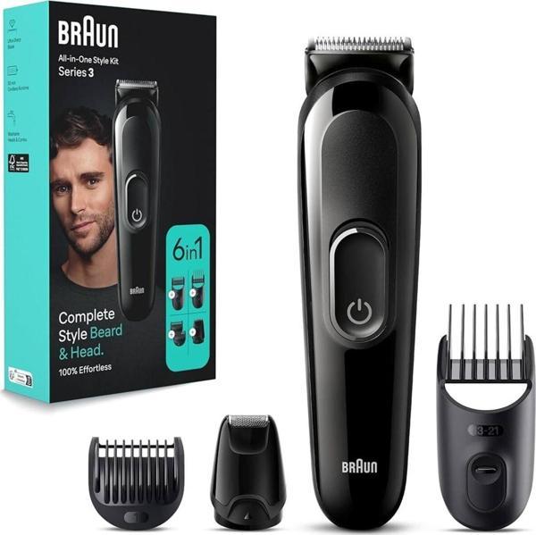Braun 3 Serisi Hepsi Bir Arada Saç Sakal Şekillendirme Seti Tıraş Makinesi - Image 1