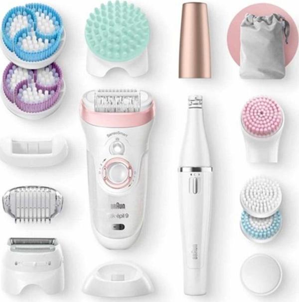 Braun 9995 Epilasyon Silk Epil 9/995 Sensosmart Facespa Güzellik Seti Islak Kuru Kablosuz Epilatör - Image 1