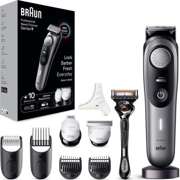 Braun BT9420 Series 9 Berber Araçları Dahil Profesyonel Sakal Düzeltici - Image 1