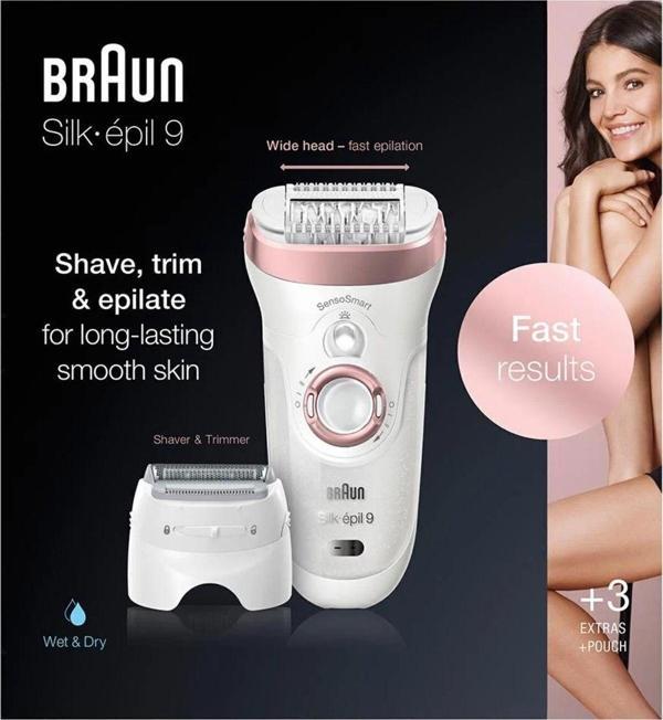 Braun SE-9720 Sensosmart Islak Kuru Kablosuz Epilatör - Image 1